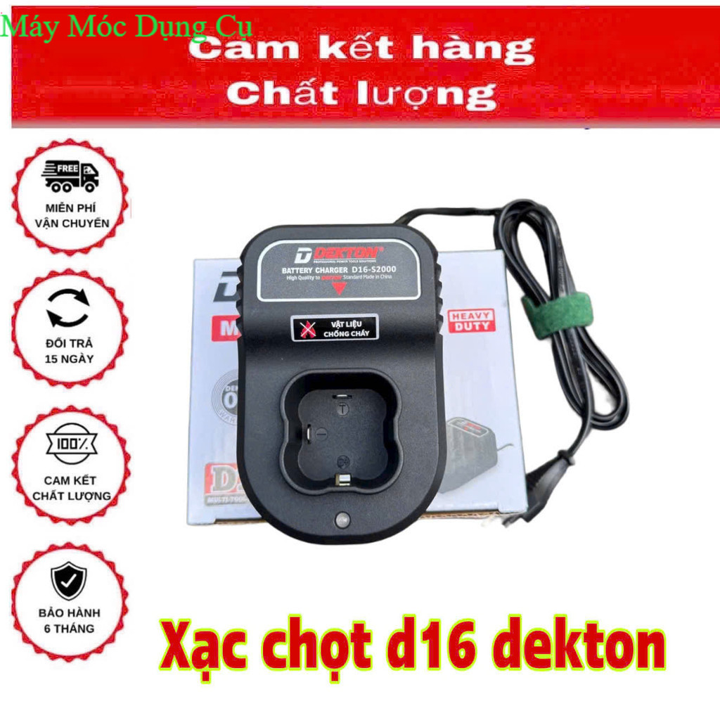 Bản Nâng Cấp - Sạc Pin Dekton  D16 ( chỉ xài d16 hãng đekton ) Thiết bị máy móc