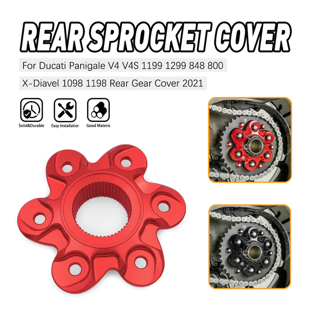 Dành Cho Ducati 939 1098 1198 1199 1299 Panigale XDiavel U Phụ Kiện Xe Máy Bánh Xích Phía Sau Mặt bích Bao