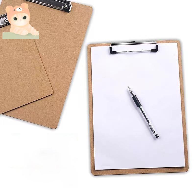 Clipboard Gỗ A4, Clipboard A4, Clipboard Gỗ Đa Năng Kẹp Thép Không Gỉ, Bảng Viết A4, Kẹp, Notepad, B