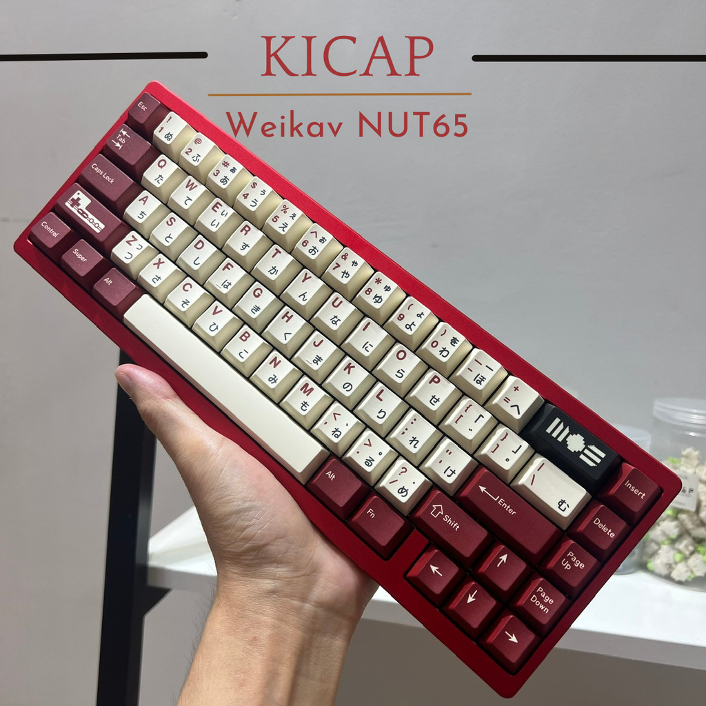 Bàn phím cơ Nut65 full build mods sẵn, CNC 3 mode kết nối, tháo lắp nhanh, RGB, hotswap âm creamy tr