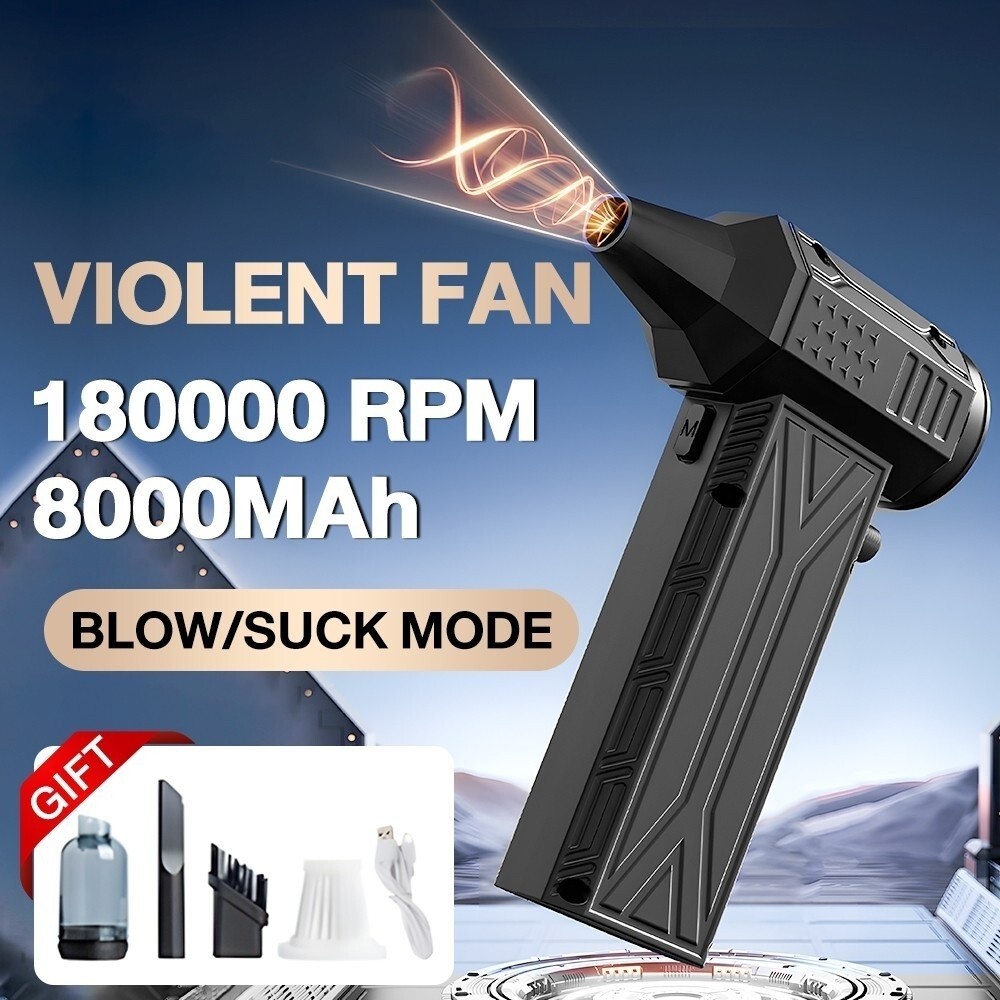 Mini Air Blower Turbo Jet Fan Handheld Blower Angin High Speed Angin Dust Blower Car Jet Fan