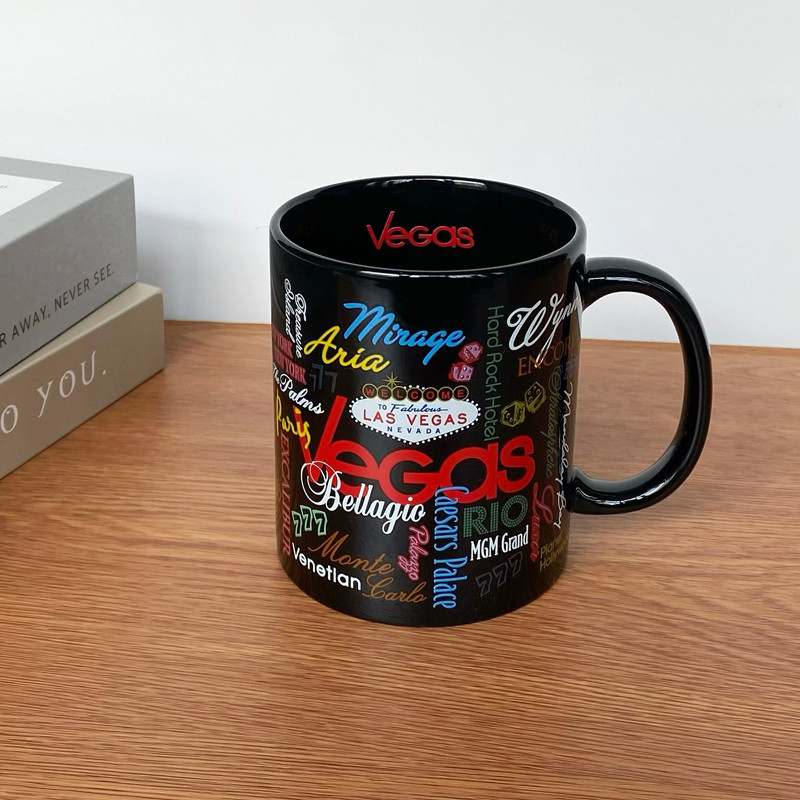 Las Vegas American Las Vegas Coffee Cup Cốc Nước Gốm 350ml Đặt Hàng Chính Hãng