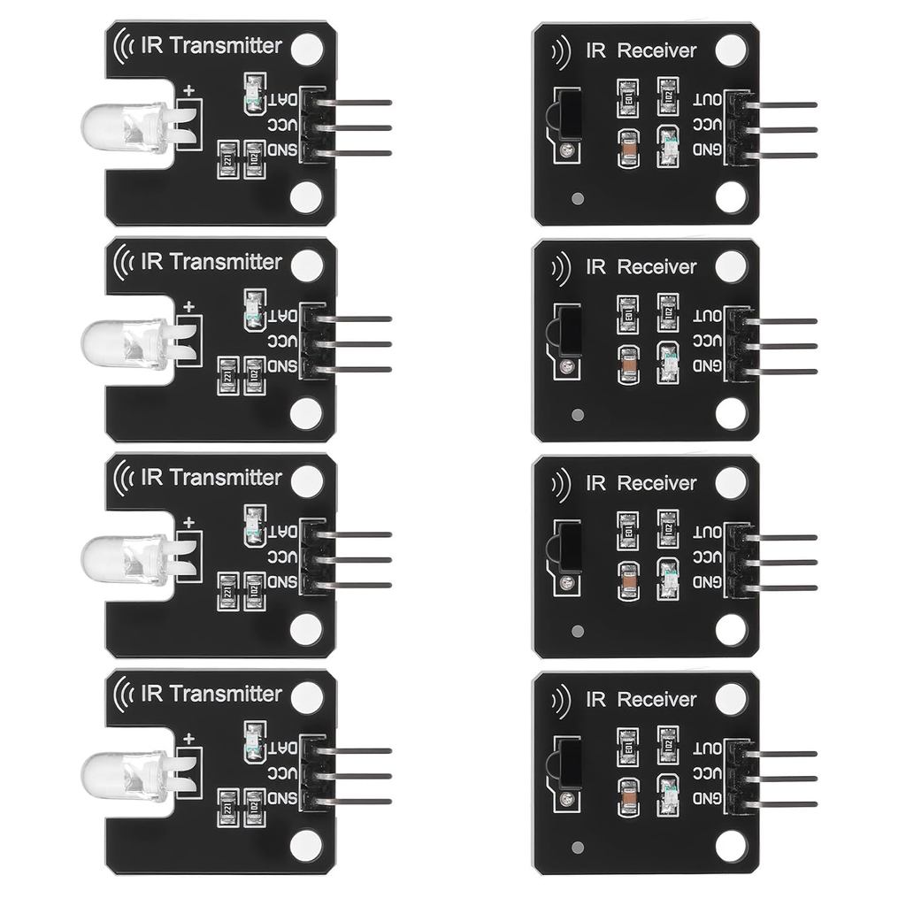 4 Mô-đun cảm biến đầu thu Ir kỹ thuật số 38khz + Bộ mô-đun cảm biến bộ phát Ir cho khối xây dựng điệ