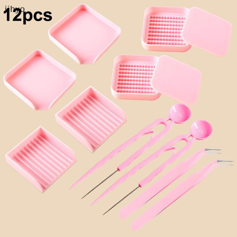 [jihyo] 12 Bộ dụng cụ DIY hạt Hama: s, Bút, Xẻng & Kim