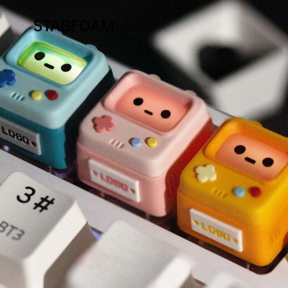 Keycap Bàn phím cơ STABFOAM, Keycaps Keycaps bằng nhựa Retro, Keycaps Artisan Craft thủ công dễ thươ