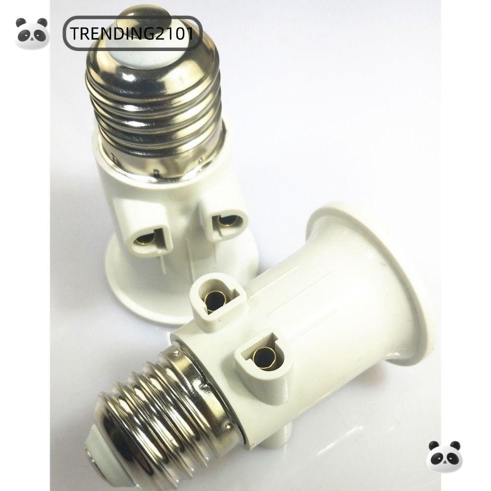 TRENDING Đầu nối phích cắm EU, Bộ chuyển đổi đèn ABS E27 EU Bộ chuyển đổi bóng đèn LED, Ổ cắm E27 Ph