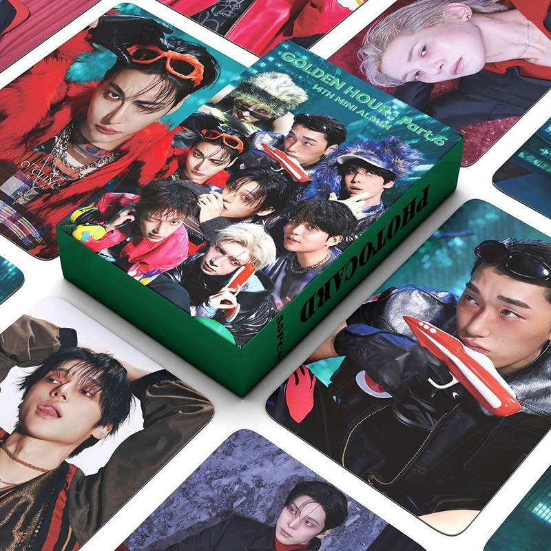55 Cái / hộp ATEEZ Photocards VÀNG GIỜ: Part.5 Album KPOP LOMO Card Collection Card