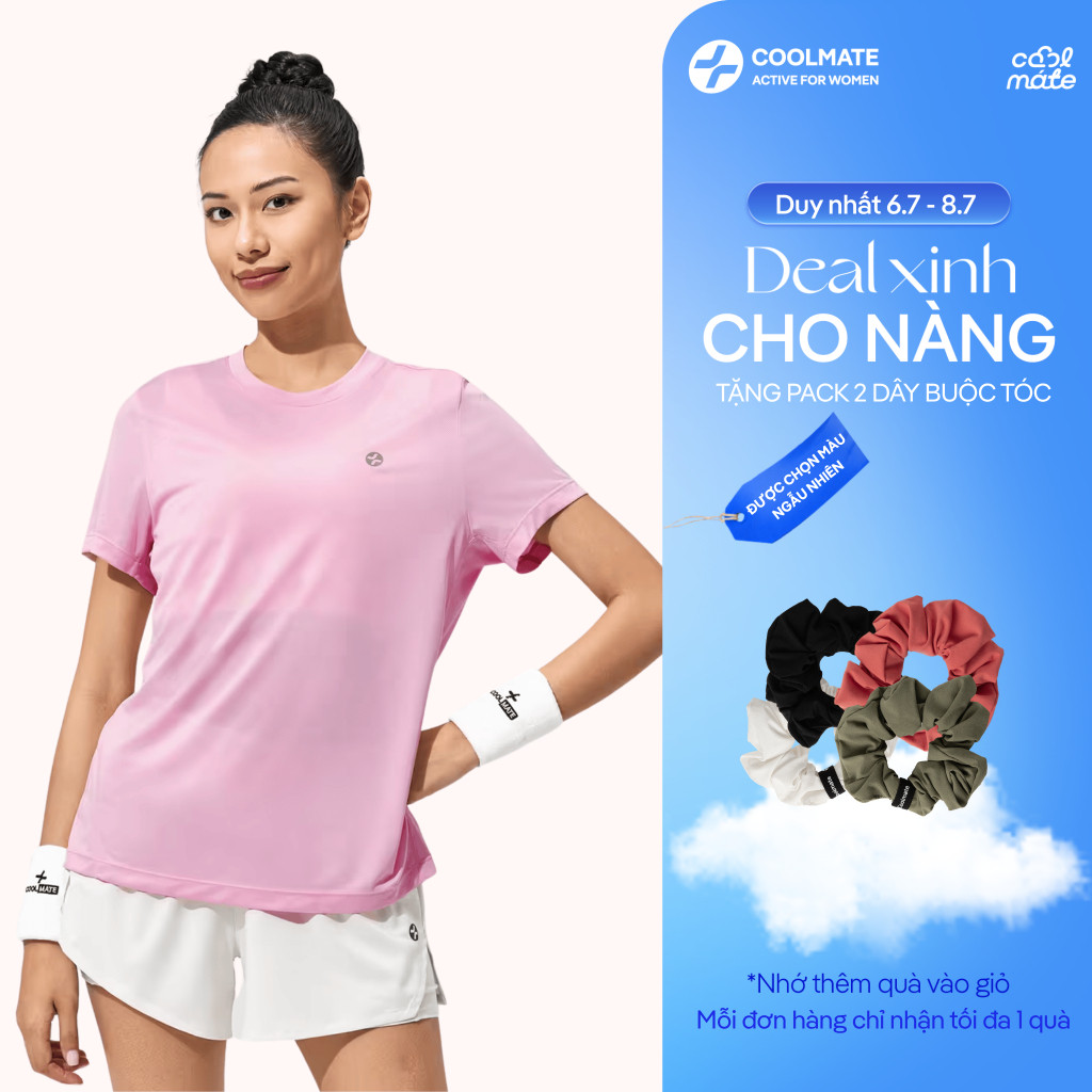 [359k TẶNG QUÀ]Áo thun thể thao nữ chạy bộ Core Tee siêu nhẹ, thấm hút, nhanh khô - Coolmate Women | BigBuy360 - bigbuy360.vn