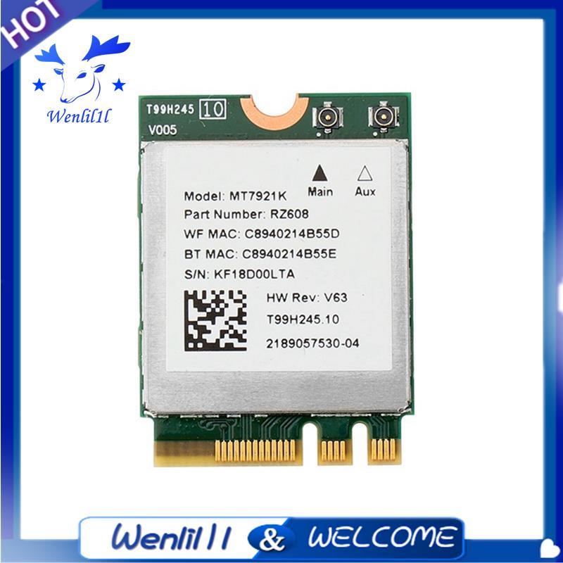 MT7921k Băng tần kép 2974M Wi-Fi 6 Bluetooth 5.1 Máy tính để bàn / Laptop Card mạng không dây Hỗ trợ