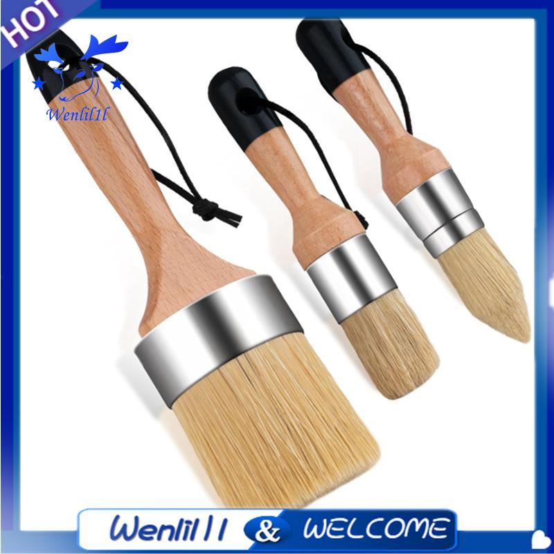 3 Gói Cọ Sơn Phấn, Cọ Sơn Sáp, Cọ Sơn Phấn Cho Gỗ, Cọ Sơn Tròn Để Tranh Trang Trí Nhà