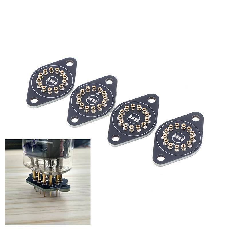 Ha 1 / 4 Giá đỡ ống Nixie IN-14 Soet CẮM cho IN14 Glow Clo Phụ kiện ống điện tử VN