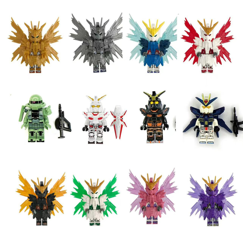 2024 Sản Phẩm Mới Gundam Mecha Jackhamed Gỗ Robot Mô Hình Hạt Nhỏ Lắp Ráp Đồ Chơi Giáo Dục Anime2026