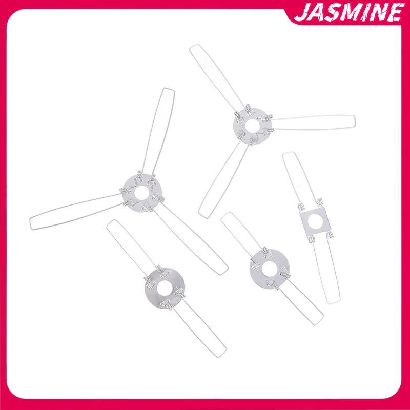 JASMINE 4 Cái 2-Forks 3-Forks Mạ kẽm Cố định lò xo Kẹp lò xo Bule để cố định tấm che đèn Tấm chắn gi