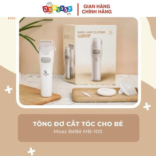 Tông Đơ Cắt Tóc Cho Bé Moaz BéBé MB0100 Chính Hãng – Tự Hút Tóc, Chống Nước, Lưỡi Gốm An Toàn, Sạc USB, Cắt Tóc Trẻ Em