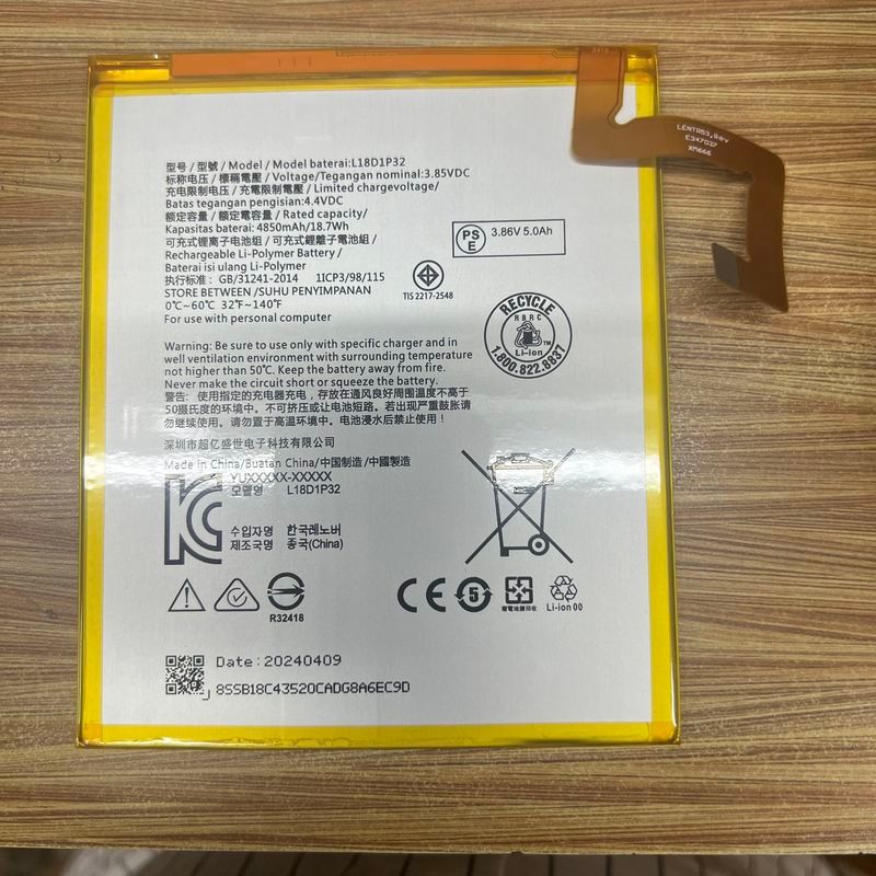 Thích hợp cho pin Bakingt M10 TB-X605L / F X605M X505X / L / F L18D1P32