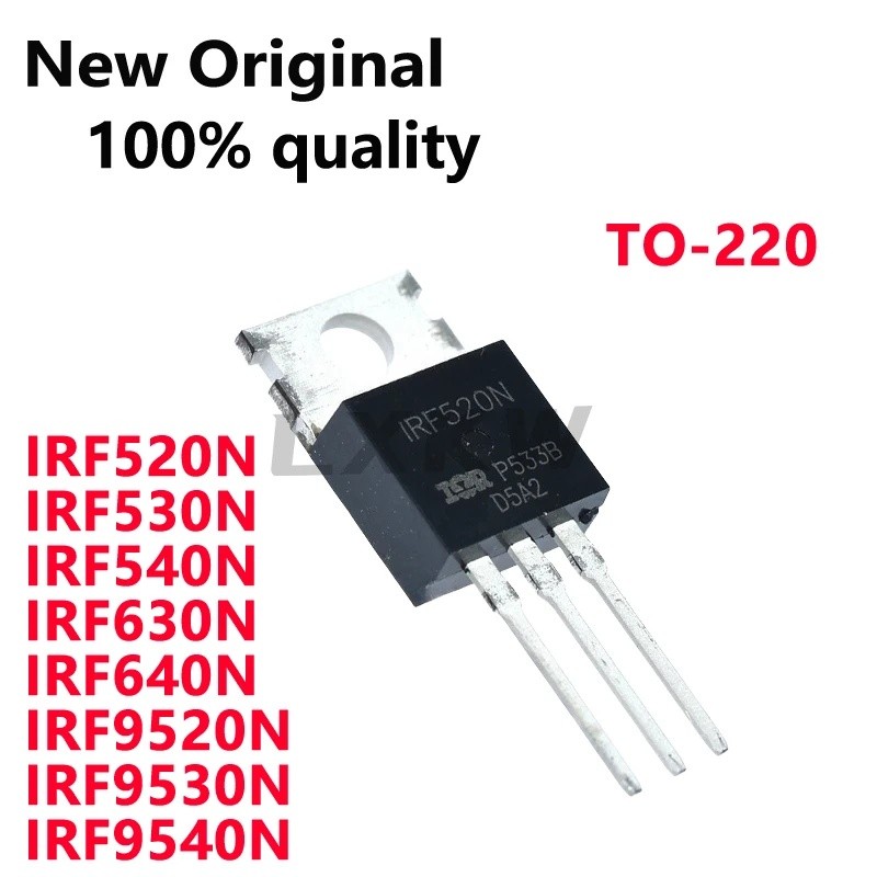 5 Chiếc IRF520N IRF530N IRF540N IRF630N IRF640N IRF9520N IRF9530N IRF9540N TO-220 MOS ống hiệu ứng t