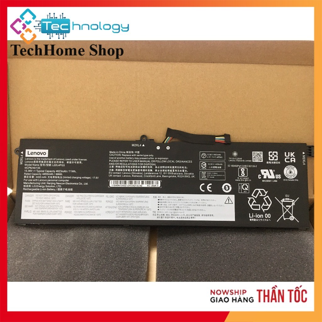 Pin laptop Lenovo ThinkBook 16 G5+ 2023 Ryzen Edition AMD R7-7840H L22M4PG3 L22B4PG3 L22C4PG3 5B11N4