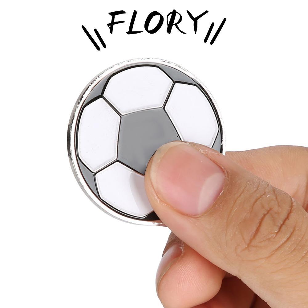 FLORY11 Trọng tài Flip Coin, Hợp kim di động Thẩm phán Toss Coin, Đồ chơi bóng đá Công cụ trọng tài 
