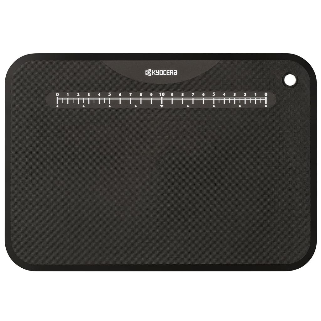 Kyocera Cutting Board Antibacterial Soft Lightweight with Measurement Marks, Bleachable and Sanitiza