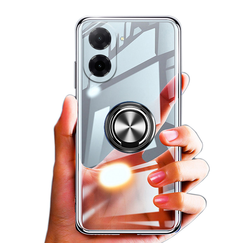 Dành Cho Redmi A7 A5 Ốp Lưng Mềm Trong Suốt Ô Tô Adsorb Siêu Mỏng Giá Đỡ Vòng Cho Xiaomi Redmi A7 A5