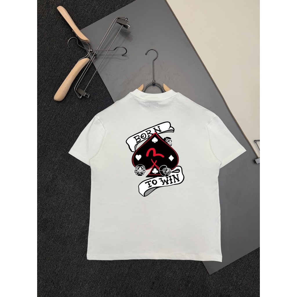 Áo thun Evisu / Áo thun Evisu in hình ngắn tay nam nữ Áo thun đi lại Áo thun ngắn tay thoáng khí chố