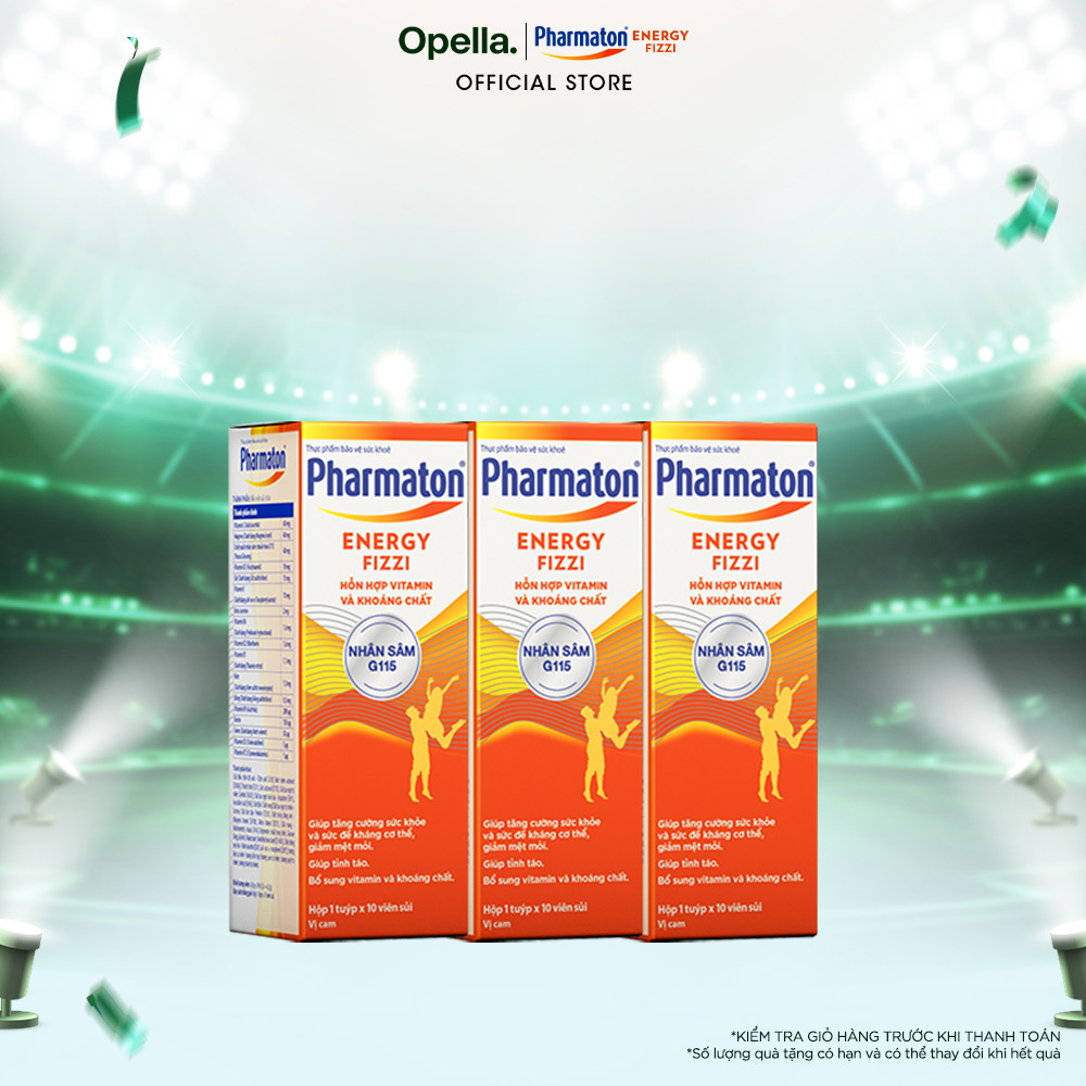 Bộ 3 Thực phẩm bảo vệ sức khỏe Pharmaton Energy Fizzi