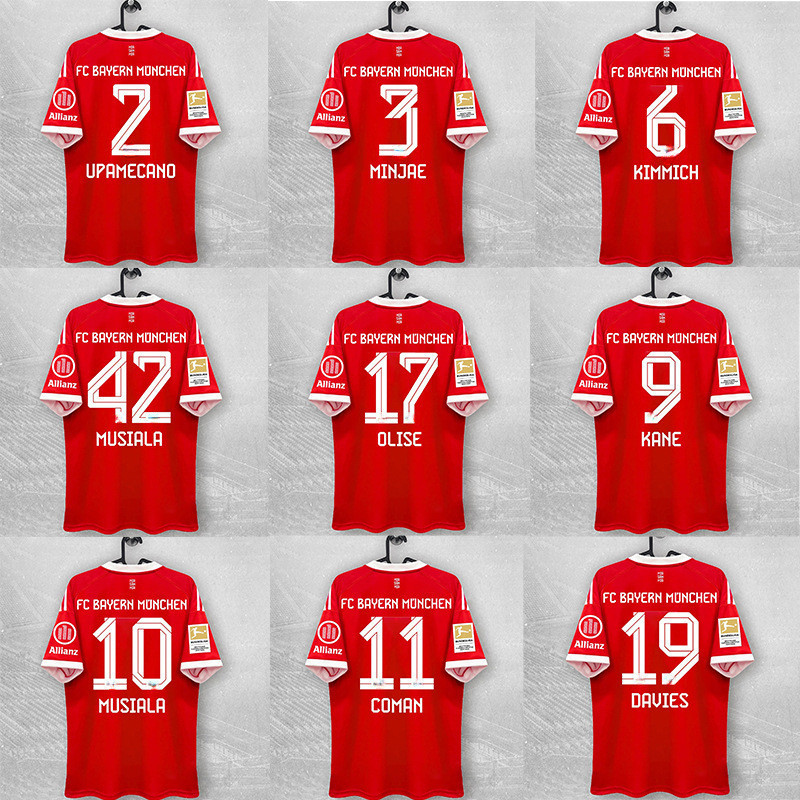 Áo bóng đá 2526Bayern Munich Sân khách sân nhà Muller Kane Kimi Heimouse Munich Fan Edition Player E
