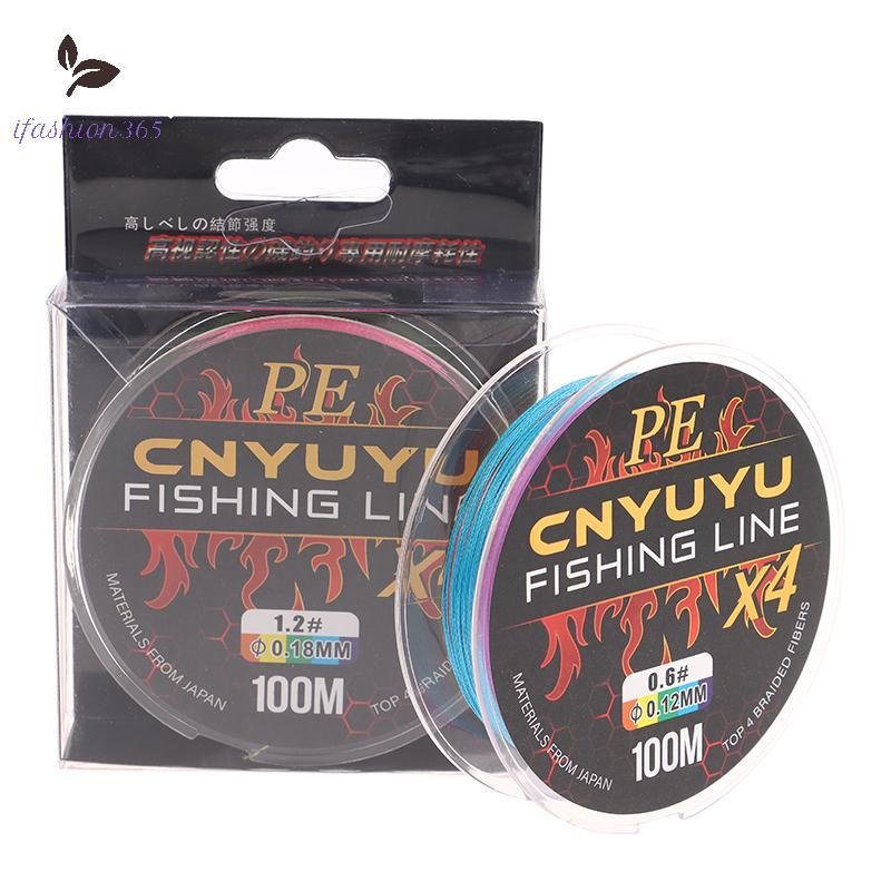 [LF] Dây Câu Bím 0.6-6.0 # 100M 4 Dây PE Dây Bện Cho Câu Cá Ruồi Diều Câu Dệt Nước Mặn VN