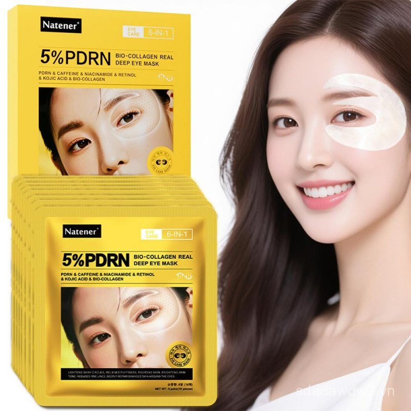 8 Cặp5% PDRNUnderEyePatches, 6 trong 1Bio-Collagen360°EyePatchesforpuffyeyes, quầng thâm & nếp nhăn|
