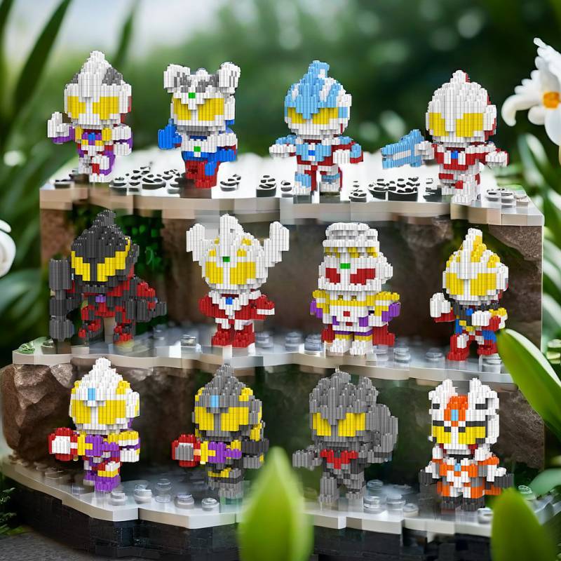 Ultraman Building Block in Series Decoration Puzzle Toy Assembled Particles Ultraman Building Block 