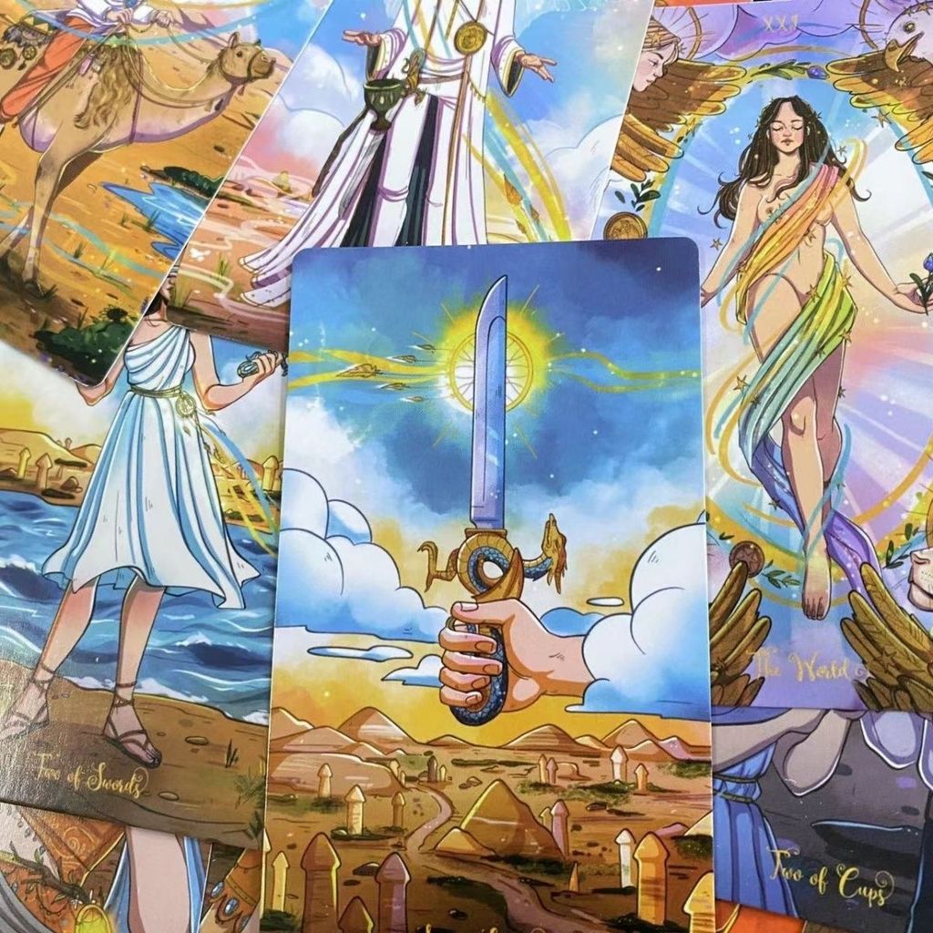 12 * 7cm Nomad Soul Warrior Tarot English Board Game Card Game The Nomad Soul Warrior Tarot