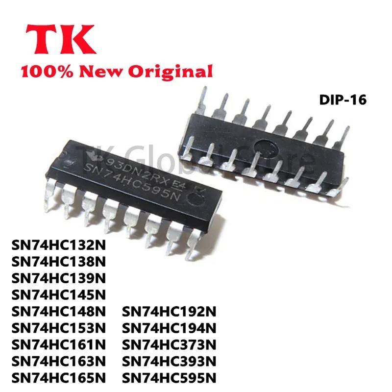 5 CHIẾC SN74HC132N 74HC138 74HC139 74HC145 74HC148 74HC153 74HC161 74HC163 74HC165 74HC192 74HC194 7