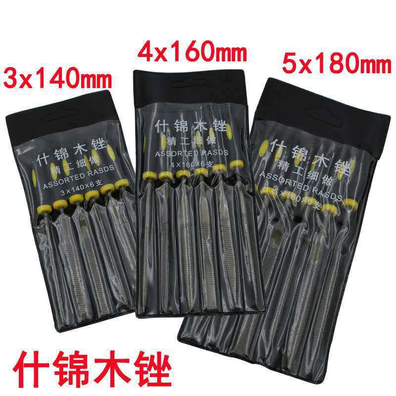 Tập tin chế biến gỗ Các loại Tập tin Gỗ cứng Công cụ mài tập tin nhỏ Bộ 6 mảnh Gỗ Máy mài góc Tập ti
