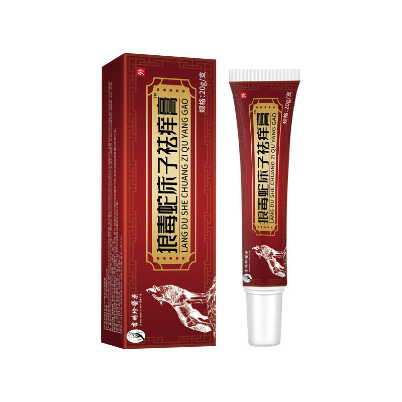 Hàng sẵn có Li Shizhen Wolf Viper Bed Itch Removal Cream 20g Pack Skin Ngứa Limbs Red Rash Khó chịu 