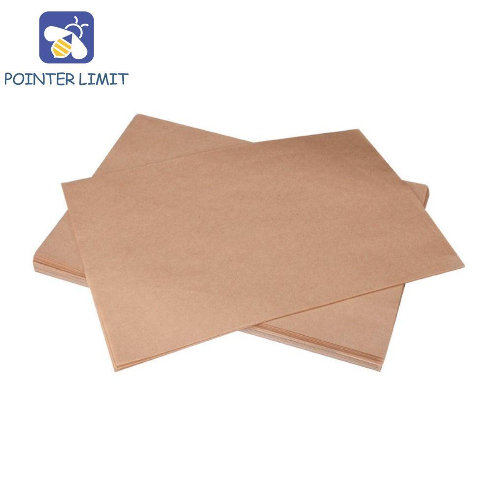 POINTER LIMIT 100 Chiếc Giấy Bọc Sanwich, Giấy Sáp Deli Chống Dính Màu Nâu, Thảm Bánh Quy Giỏ Đựng T