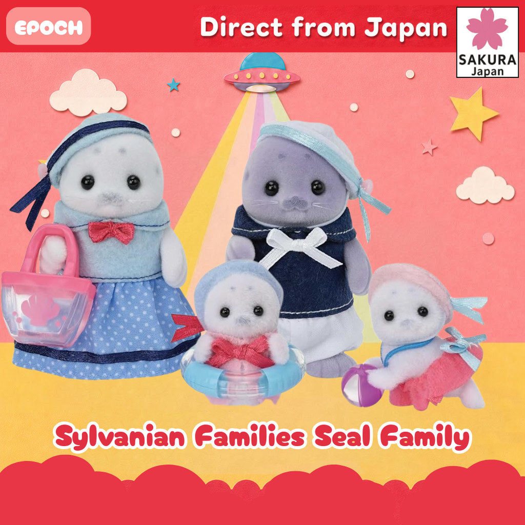 Epoch (EPOCH) Sylvanian Families Dolls [Seal Family] FS-51 ST Mark Certified Ages 3 and Up Toy Dollh