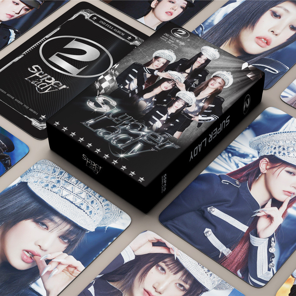 55 Korean Wave Photocards G-IDLE Return Album [2] Super lady Series Meitu Cards