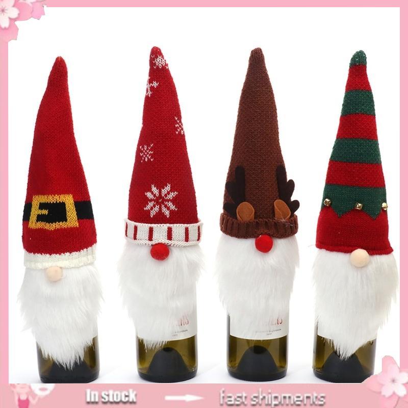 YOI Giáng Sinh Gnome Nắp Chai Rượu Gnome Tiệc Gnome Trang Trí Máy Tính Để Bàn Hiện Nay