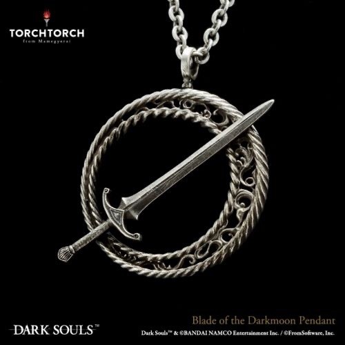 Douyu Lei Dark Souls Vòng cổ Mặt dây chuyền Hàng hóa Mặt trăng đen Thanh kiếm thời trang và tinh tế 