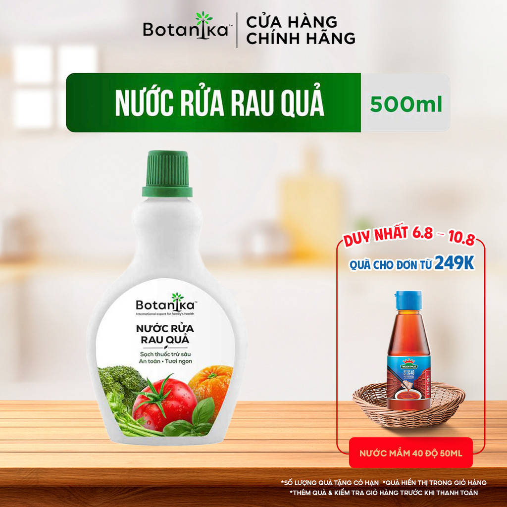 Nước rửa rau quả Botanika 500ml