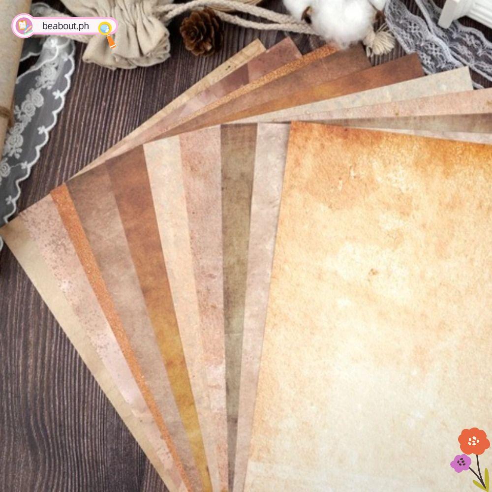 BEABOUT 50 Cái Giấy Chữ, Giấy Chất Liệu A4 Size A4 Giấy Viết, Cổ Điển Hai Mặt 50 Tờ Giấy Ghi Chú DIY