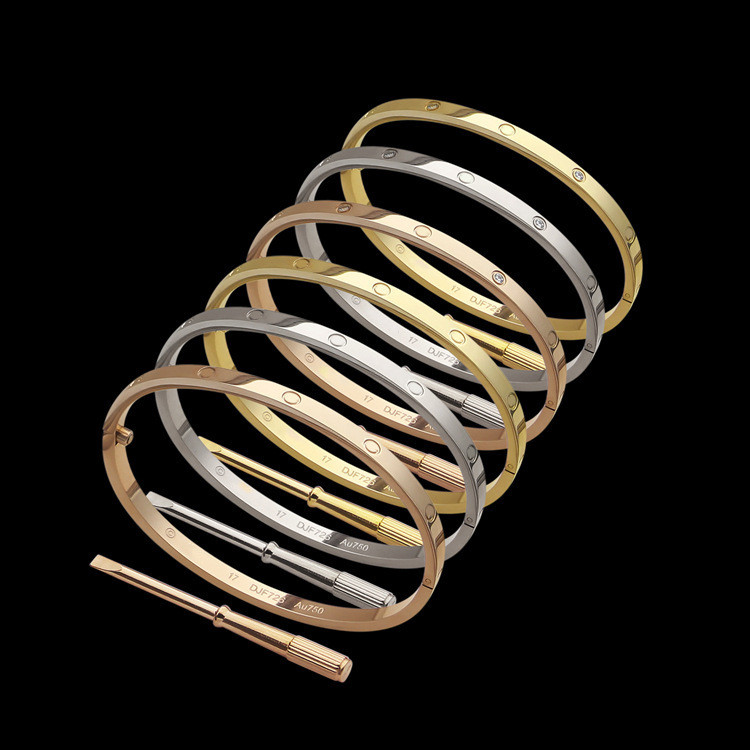 QSLY Sixth generation narrow women's jewelry bracelet, bracelet version, couple's version with screw