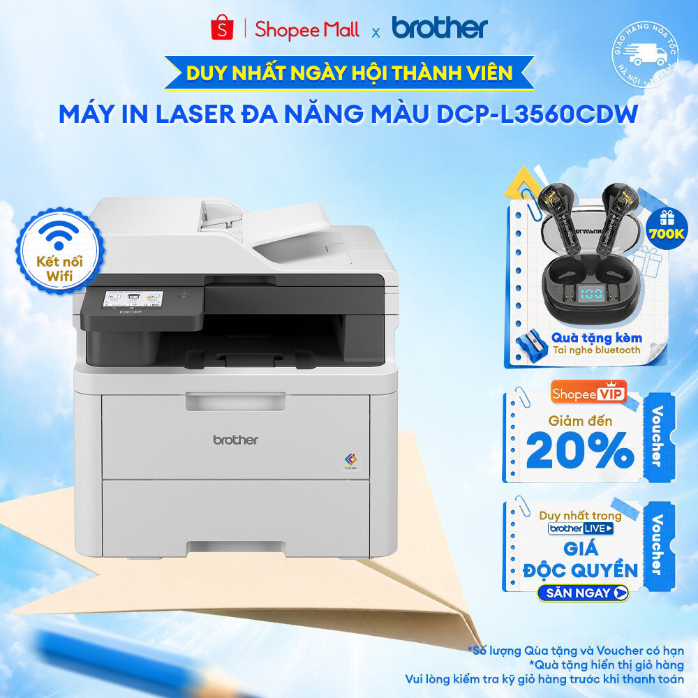 Máy in laser màu đa năng Brother DCP-L3560CDW