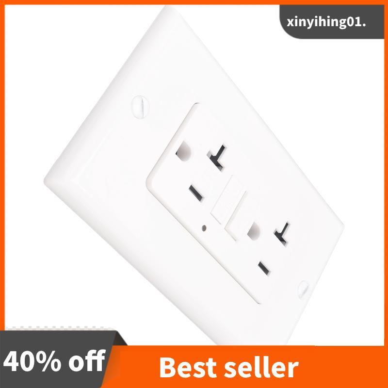 GFCI Outlet 20A, Thụ thể điện GFI có đèn báo LED, Bộ ngắt mạch đứt gãy mặt đất chống Tamper 20A