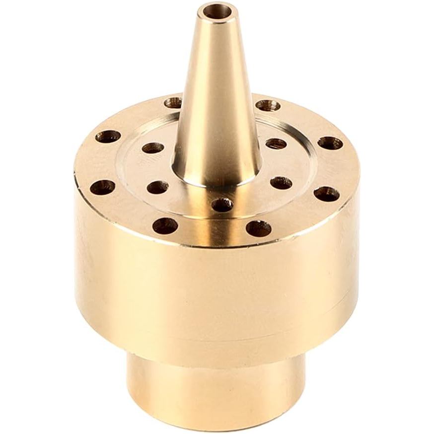 Đầu vòi phun nước bằng đồng thau, 1/2 inch, vòi phun nước cho ao vườn, màu vàng, trang trí ngoài trờ