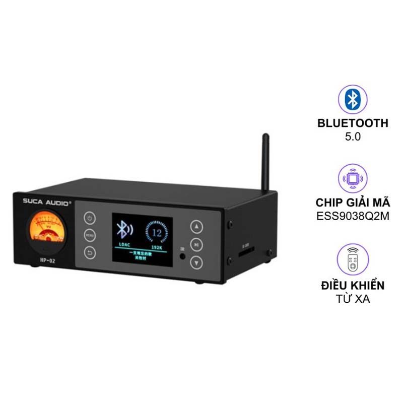 Suca Audio HP-02 – Đầu Phát Nhạc Số Đa Năng, DAC ES9038Q2M, Bluetooth LDAC, DSD512