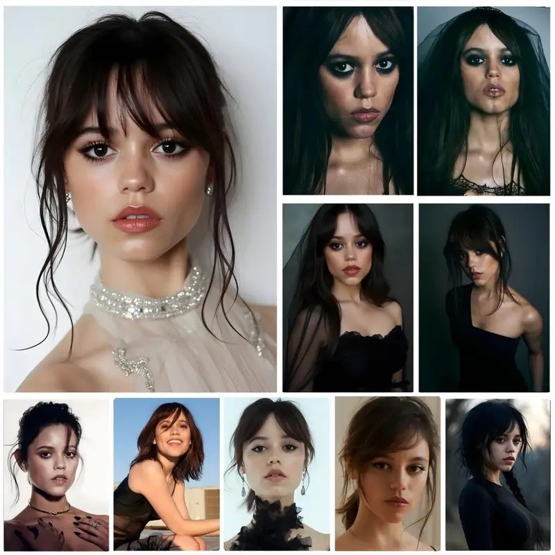 7FQ5 Nữ Diễn Viên Jenna Ortega Poster HD Nghệ Thuật, Chống Thấm Nước, Dán Tường, Trang Trí Nhà Cửa T