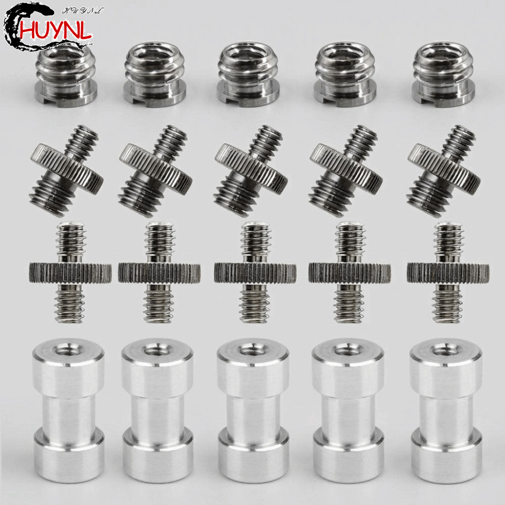Bộ đai ốc vít máy ảnh RENDZ, Bộ vít gắn 1 / 4 inch 3 / 8 inch, Bộ chuyển đổi bền bỉ 20-Thread Nam sa