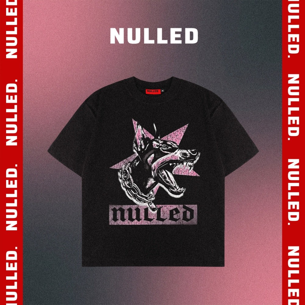 Áo thun họa tiết doberman NULLED Cyber Doberman Graphic Tee | N-T391-N-T00-D