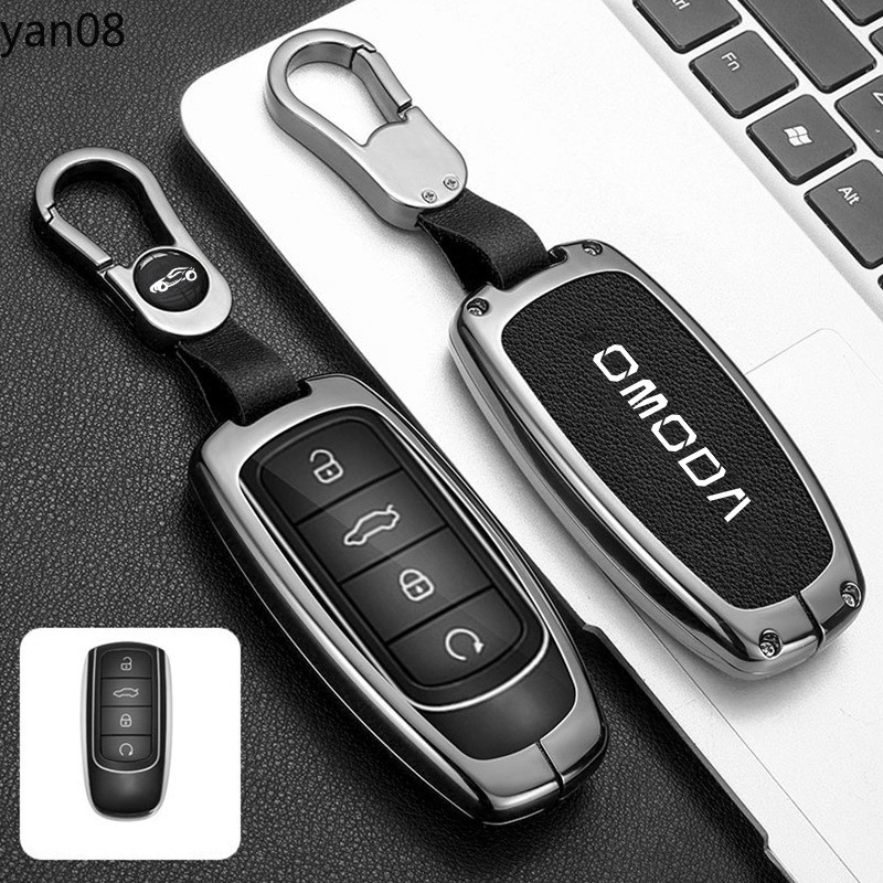 Hợp Kim Kẽm Da Chìa Khóa Dành Cho Chery Omoda C5 E5 C9 Omoda 5 9 EV PHEV 2024 2025 Bảo Vệ Chìa Khóa 